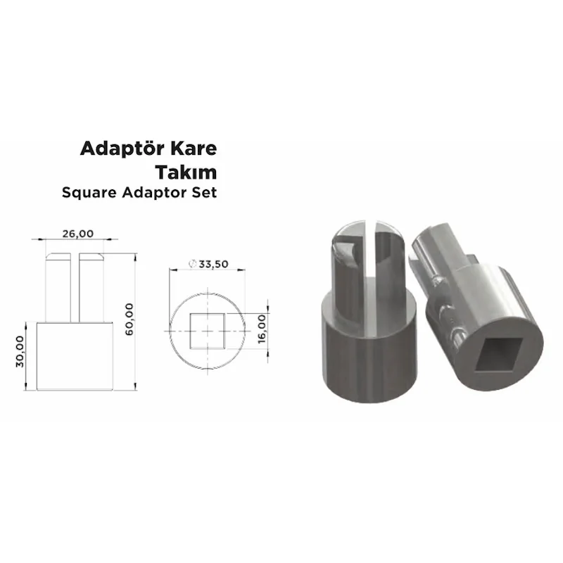 Adaptör Kare Takım - Görsel 2