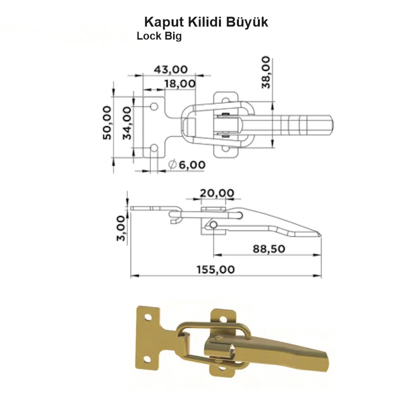 Kaput Kilidi Büyük - Görsel 2