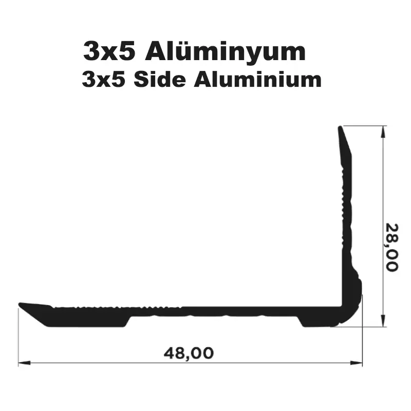 3×5 Alüminyum