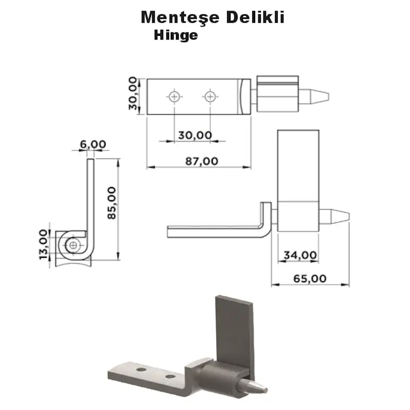Menteşe Delikli - Görsel 2