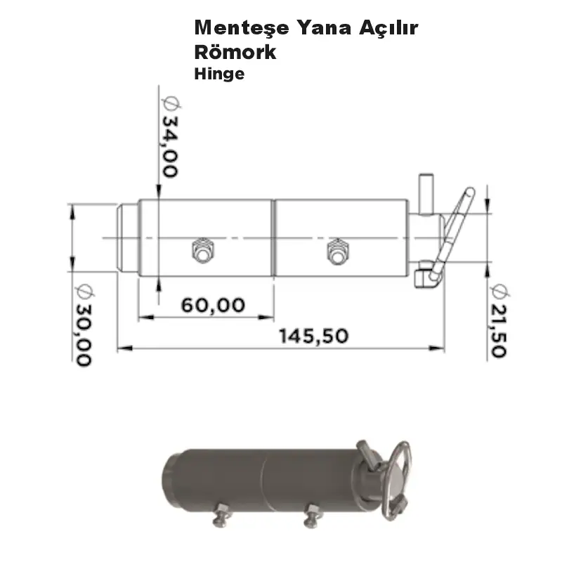 Menteşe Yana Açılır Römork - Görsel 2