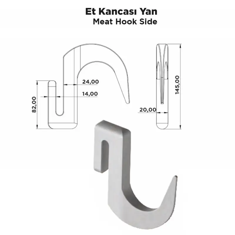 Et Kancası Yan Büyük - Görsel 2