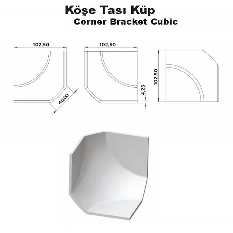 Köşe Tası Küp - Görsel 2