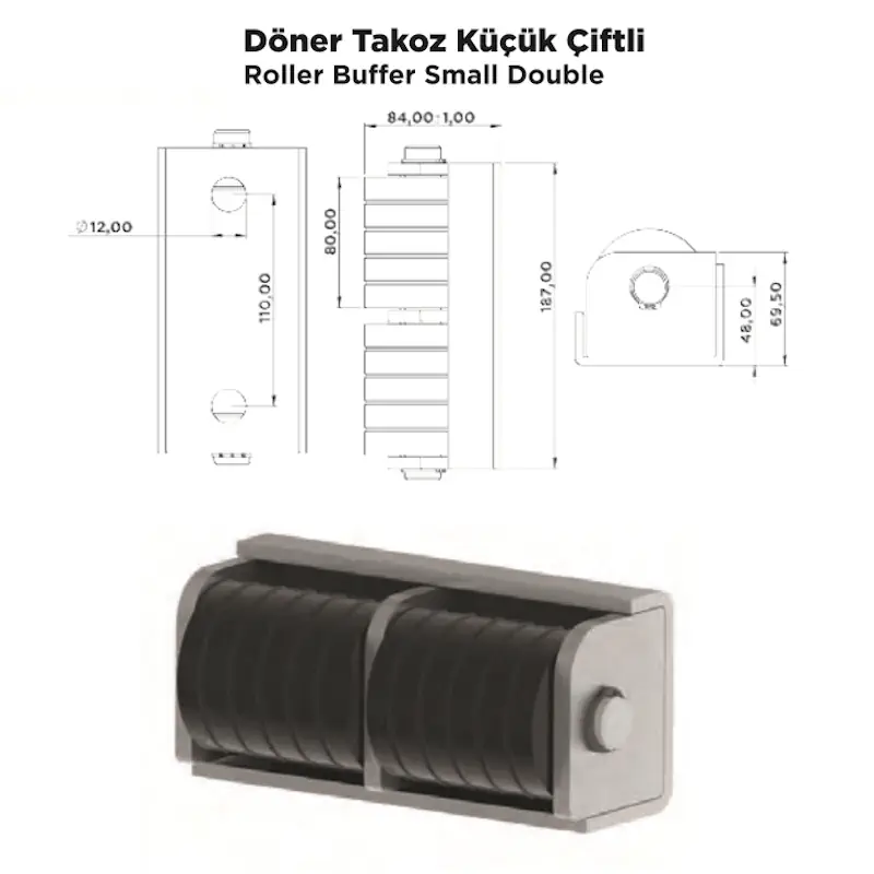 Döner Takoz Küçük Çiftli - Görsel 2