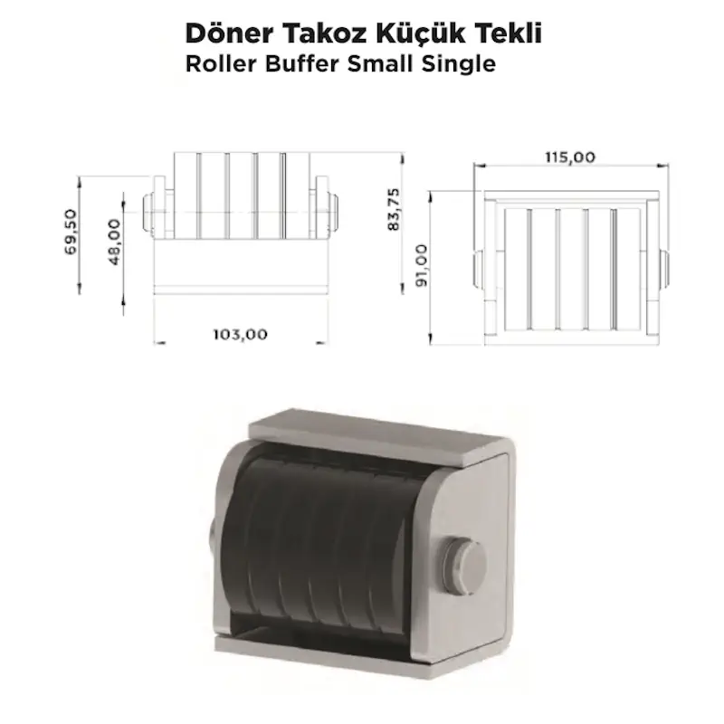 Döner Takoz Küçük Tekli - Görsel 2