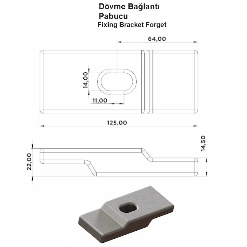 Dövme Bağlantı Pabucu - Görsel 2