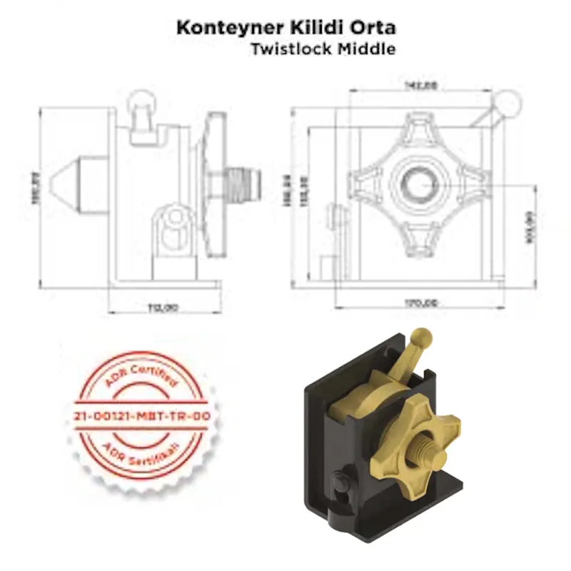 Konteyner Kilidi Orta - Görsel 2