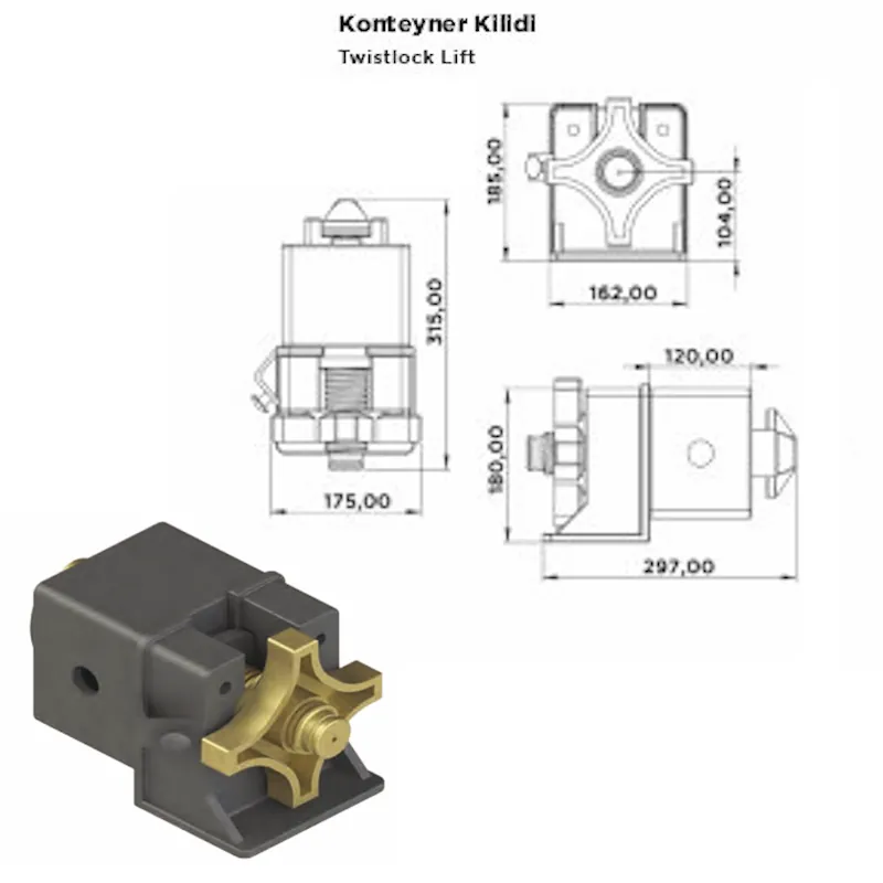 Konteyner Kilidi Asansörlü - Görsel 2