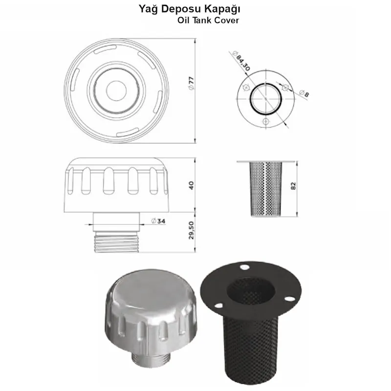 Yağ Deposu Kapağı - Görsel 2