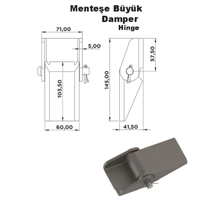 Menteşe Büyük Damper - Görsel 2